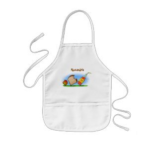 Funny ants cartoon kids apron