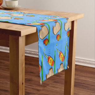 Funny ants cartoon short table runner
