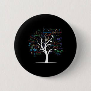Funny Ap Calculus Algebra Tree Math Teacher Nerd G 6 Cm Round Badge