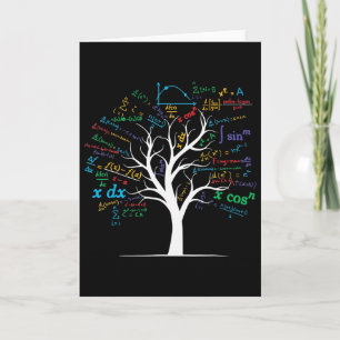 Funny Ap Calculus Algebra Tree Math Teacher Nerd G Card