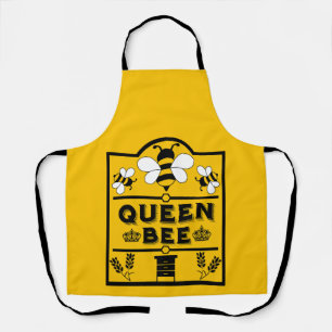 Funny Apiary Honey Queen Bee Apron
