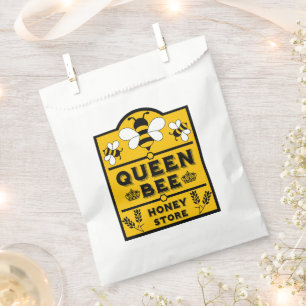 Funny Apiary Honey Queen Bee Favour Bags