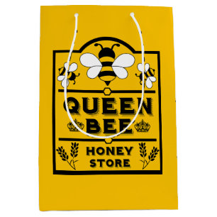 Funny Apiary Honey Queen Bee Medium Gift Bag