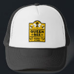 Funny Apiary Honey Queen Bee Trucker Hat<br><div class="desc">Funny Apiary Honey Queen Bee. Funny Gifts For Honey Producers And farmers. Original Fun Pro Design. ©Copyright HGIFY | HGI Stores Only. All Rights Reserved.</div>