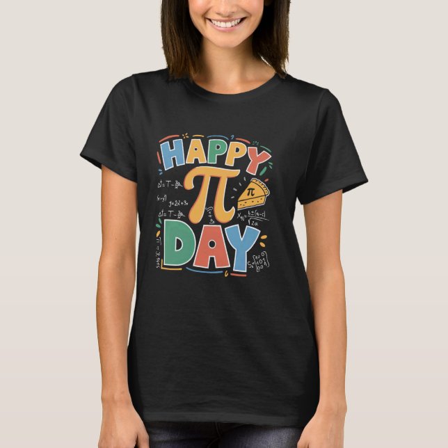 Funny Apple Pi  Pie Pun Math Teacher Gift Pi day 2 T-Shirt (Front)