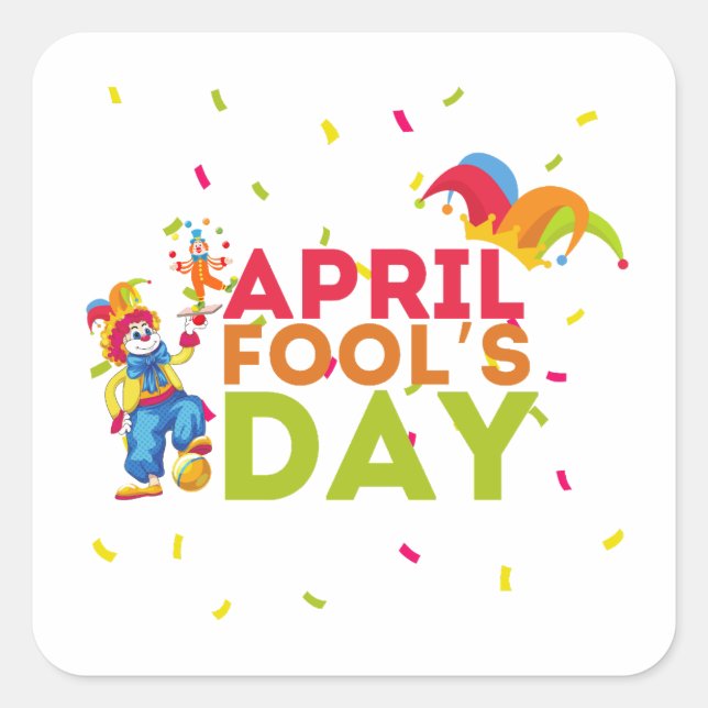 Funny April Fool’s Day Prank Stickers (Front)