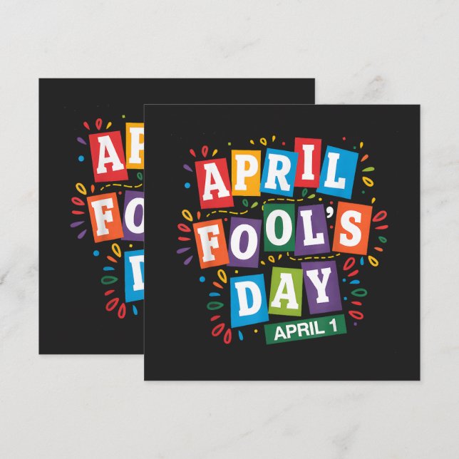 Funny April Fools Day Pranks Kit (Front/Back)