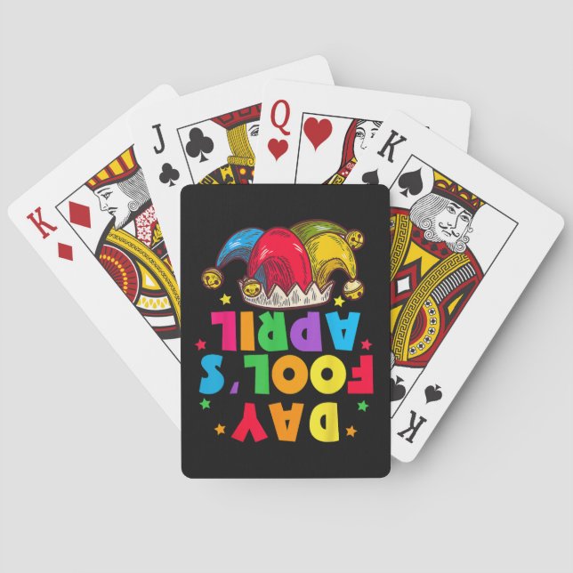 Funny April Fool's Day Pranks Kit 1st April Jokes Playing Cards (Back)