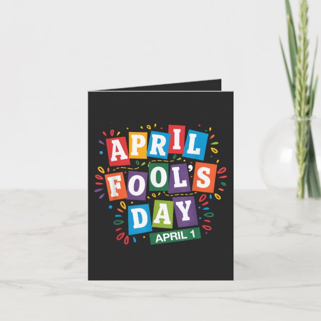Funny April Fools Day Pranks Kit Holiday Card (Front)