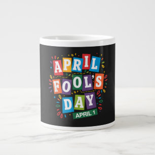 Funny April Fools Day Pranks Kit Large Coffee Mug
