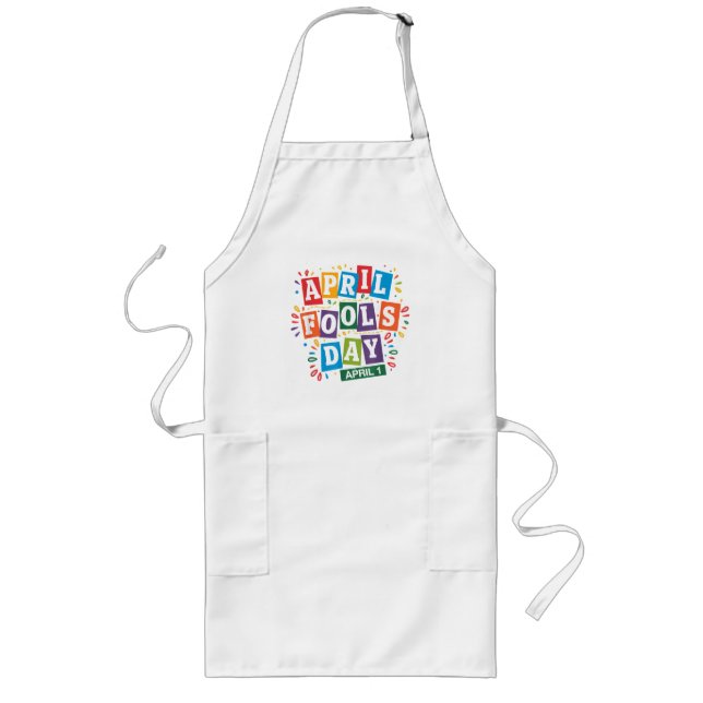 Funny April Fools Day Pranks Kit Long Apron (Front)