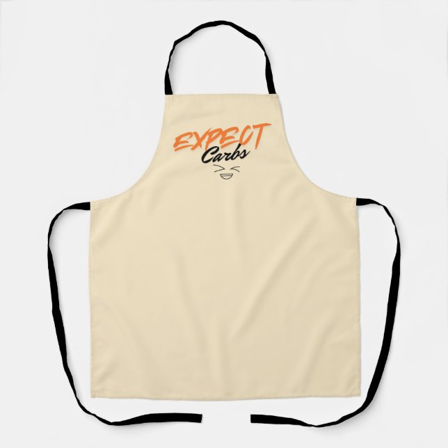 Funny Apron Expect Carbs! Chef Gift (Front)
