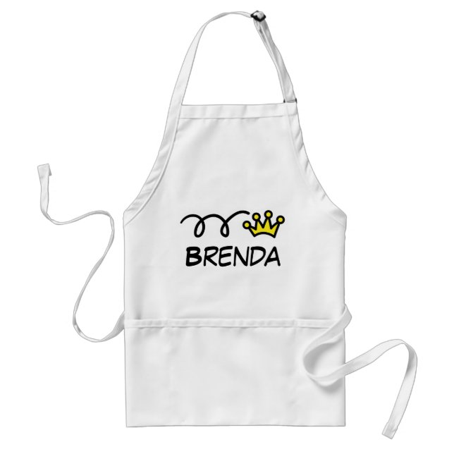 Funny apron with name (Front)