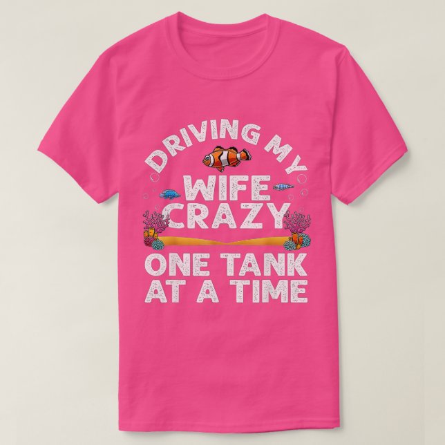 Funny Aquarium Designs Men Dad Husband Fish Tank F (Design Front)