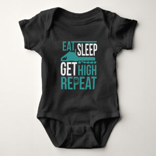 Funny Arborist Get High Tree Chain saw Worker Baby Bodysuit