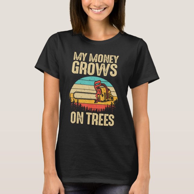 Funny Arborist Logger Gift Men Cool Tree Climber L T-Shirt (Front)