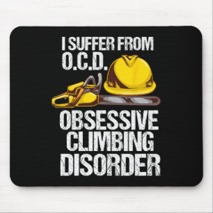 Funny Arborist Tree Climber Gift - Ocd Climbing Di Mouse Pad