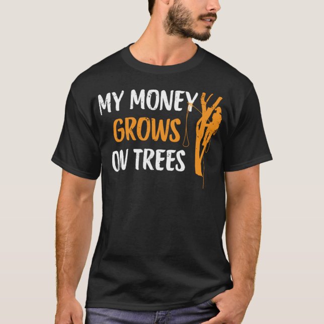 Funny Arborist Tree Climber Logger Lumberjack Gift T-Shirt (Front)