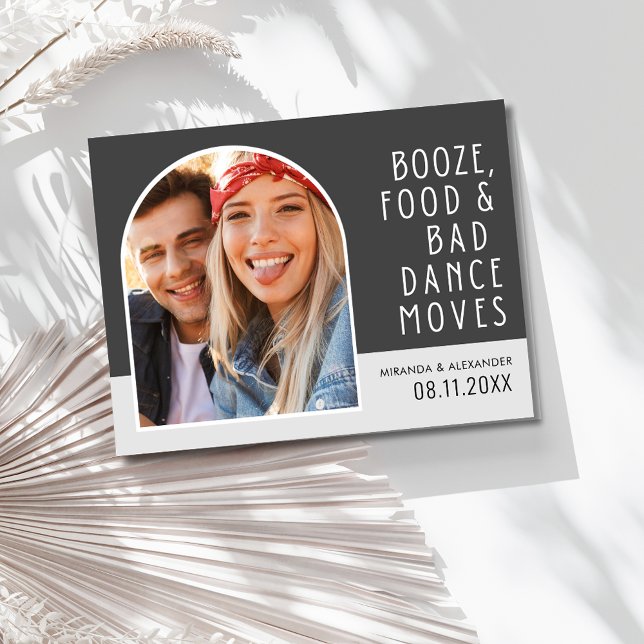 Funny Arch Photo Wedding  Save the Date Announcement Postcard (Funny Arch Photo Wedding Save the Date )