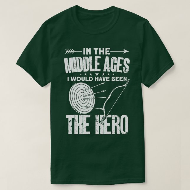Funny Archer Bow Archery 1  T-Shirt (Design Front)