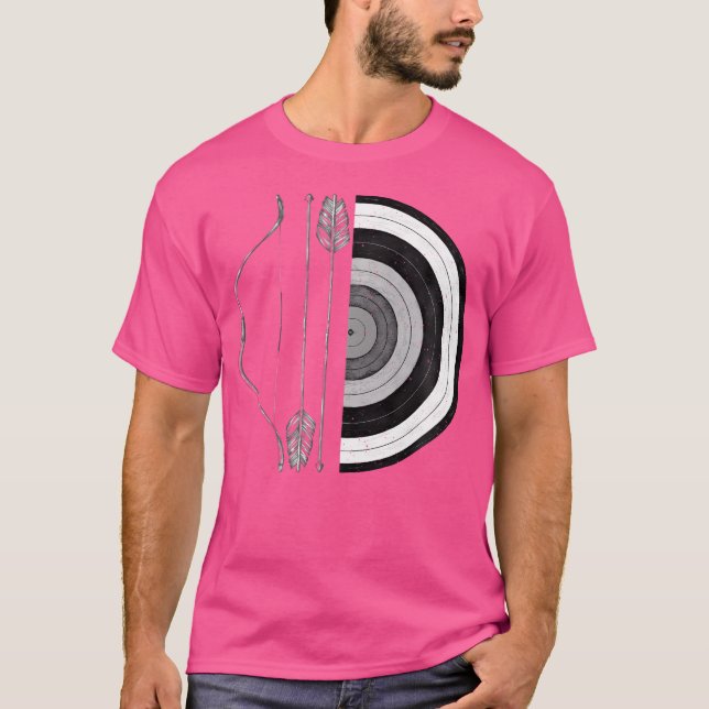 Funny Archery Art For Archer Bowman Archery Lovers T-Shirt (Front)