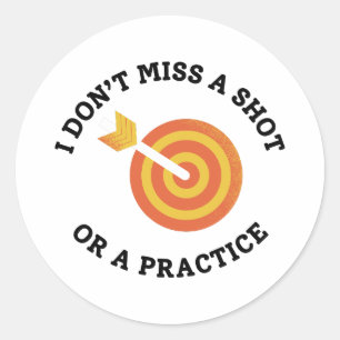 Funny Archery Dad Saying Classic Round Sticker