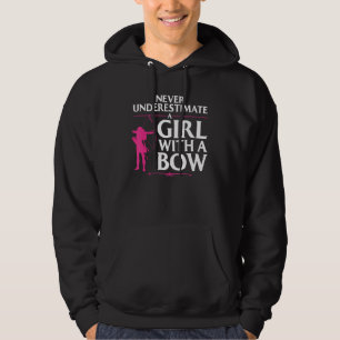 Funny Archery For Girls Women Bowhunter Shooting F Hoodie