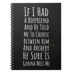 Funny Archery Gifts For Her Woman Archer Girls Notebook