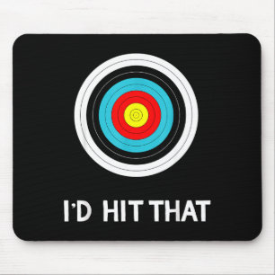 Funny Archery Quote I'd Hit That Archer Gif Mouse Pad