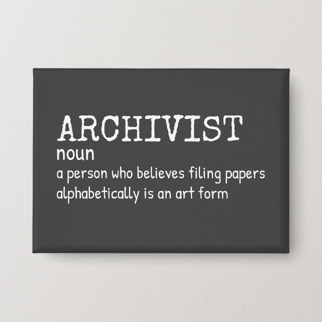 Funny Archivist Definition (Front)