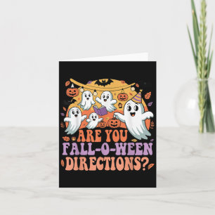 Funny Are You Fall O Ween Directions Teacher Hallo Card