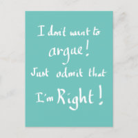 Funny Argument Handwritten Quote