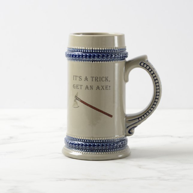 Funny Army of Darkness Trick Axe Movie Humour Beer Stein (Right)