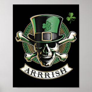 Funny Arrish Irish Rate St Patricks Day Rate Men G Poster