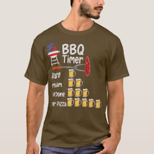 Funny art BBQ Timer Grilling barbecue grilling  T-Shirt