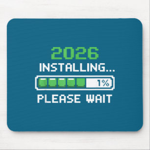 Funny Art Installing Please Wait Pixel Loading Mouse Pad