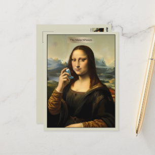 Funny Art Parody Postcard