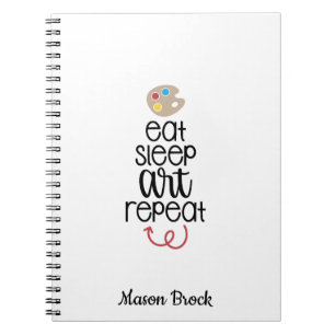 Funny art student school personalised Notebook