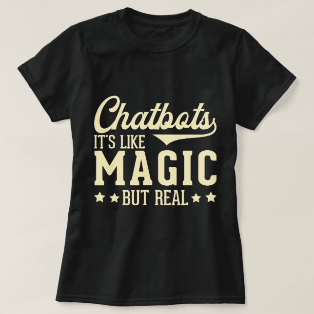 Funny Artificial Intelligence Retro Vintage Chatbo T-Shirt (Design Front)