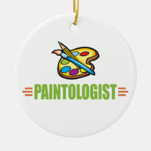 Funny Artist Ceramic Tree Decoration