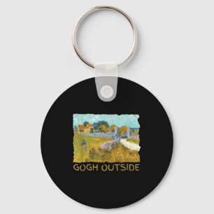 Funny Artist Gogh Outside Starry Night Insrational Key Ring