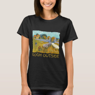 Funny Artist Gogh Outside Starry Night Insrational T-Shirt