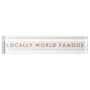 Funny Aspiration Minimalist Modern Nameplate