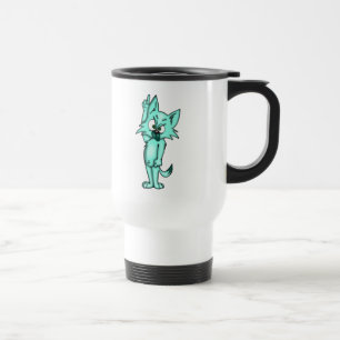 Funny Assertive Cartoon Cat Travel Mug