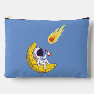 funny astronaut accessory pouch
