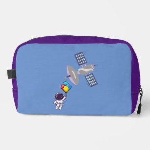 funny astronaut dopp kit