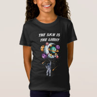 Funny Astronaut Holding a Balloon of Planets