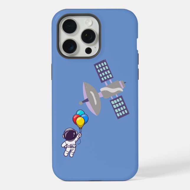 funny astronaut iPhone case (Back)