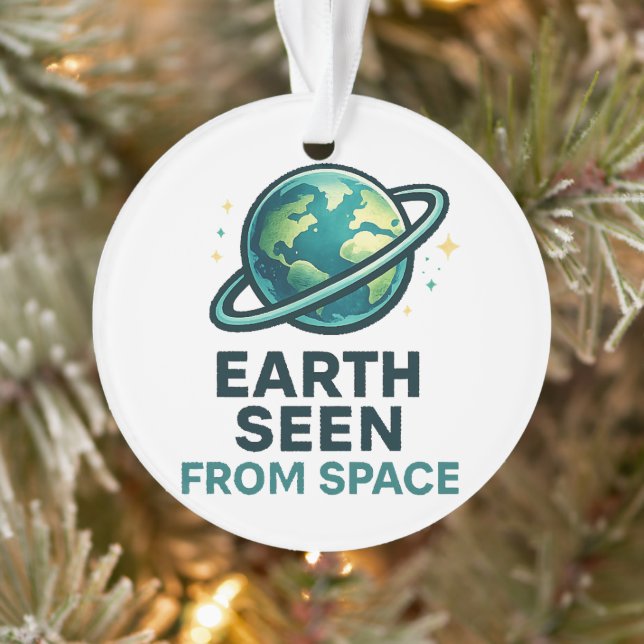 Funny Astronaut Planets Ornament (Tree)