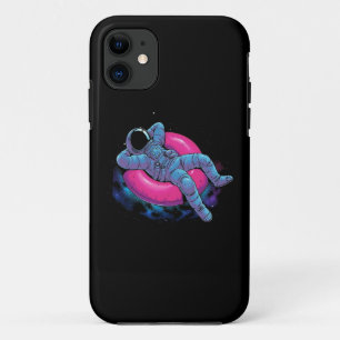 Funny Astronaut riding doughnut Case-Mate iPhone Case